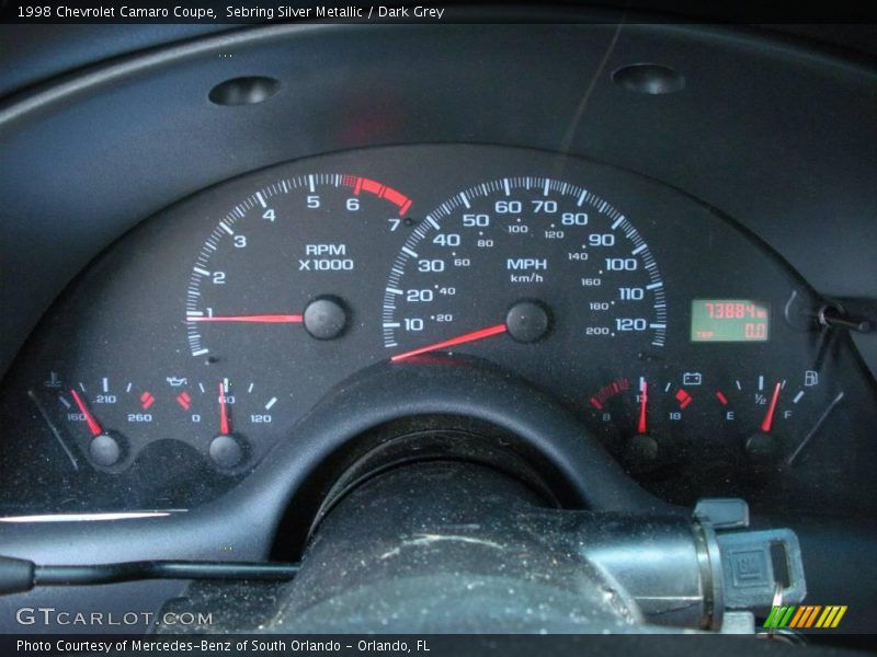 Sebring Silver Metallic / Dark Grey 1998 Chevrolet Camaro Coupe