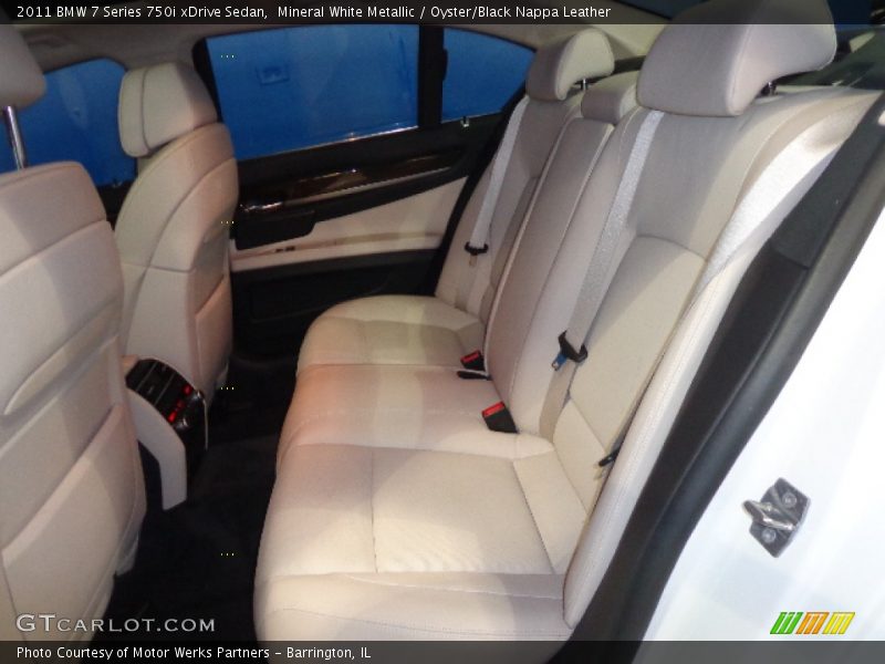 Mineral White Metallic / Oyster/Black Nappa Leather 2011 BMW 7 Series 750i xDrive Sedan
