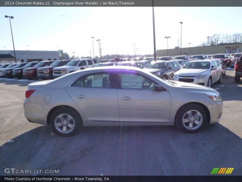 Champagne Silver Metallic / Jet Black/Titanium 2014 Chevrolet Malibu LS