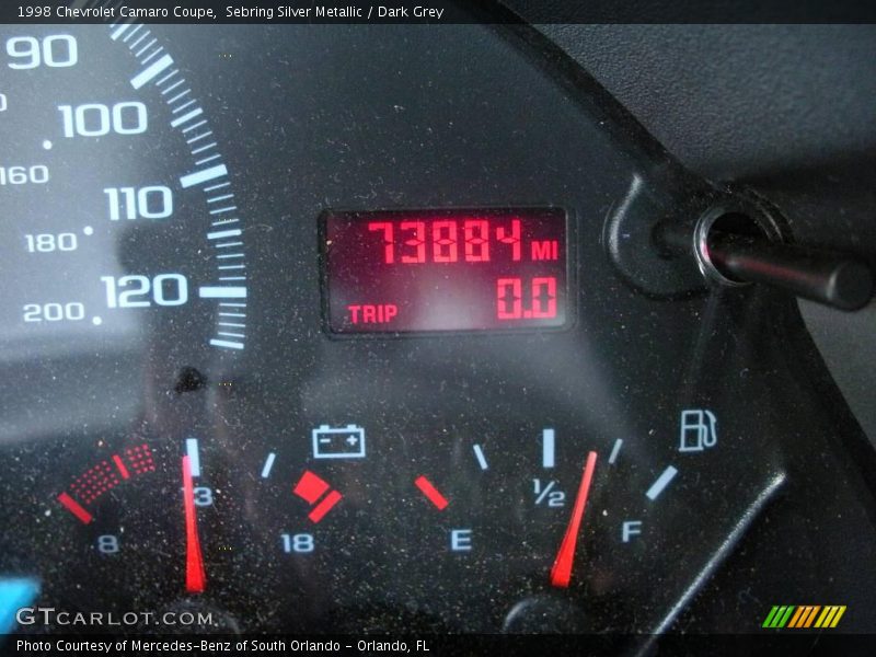 Sebring Silver Metallic / Dark Grey 1998 Chevrolet Camaro Coupe