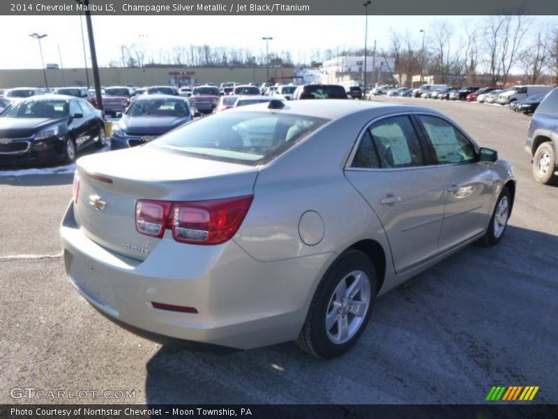 Champagne Silver Metallic / Jet Black/Titanium 2014 Chevrolet Malibu LS