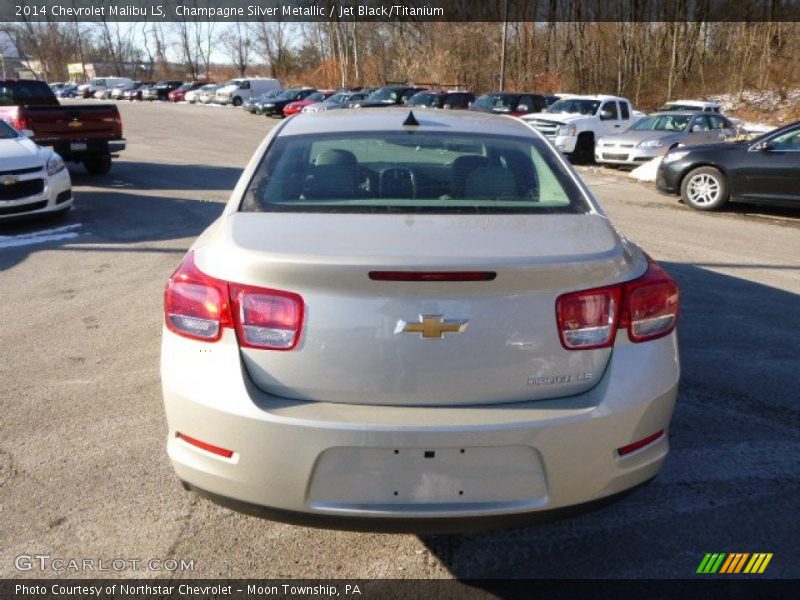 Champagne Silver Metallic / Jet Black/Titanium 2014 Chevrolet Malibu LS