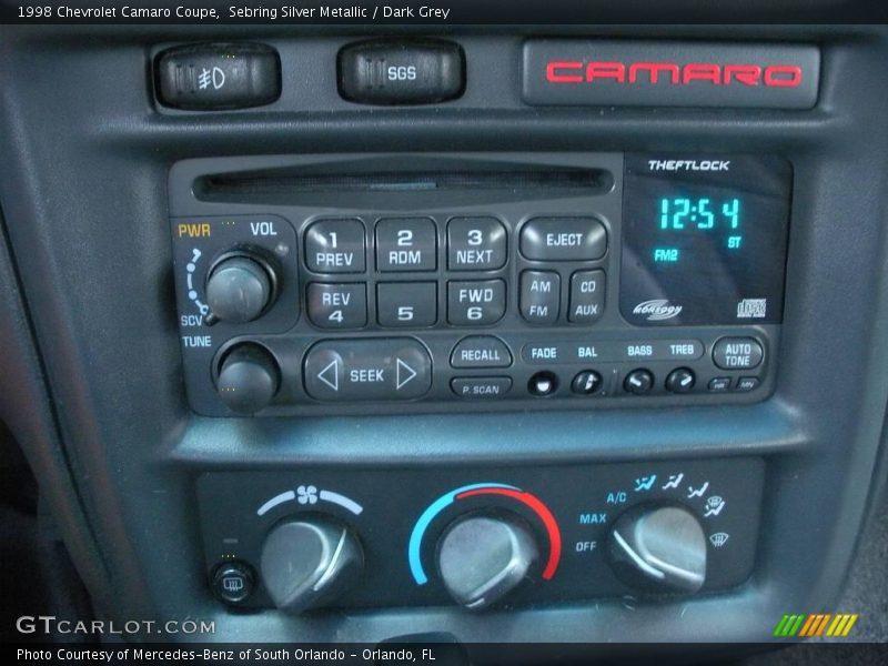 Sebring Silver Metallic / Dark Grey 1998 Chevrolet Camaro Coupe