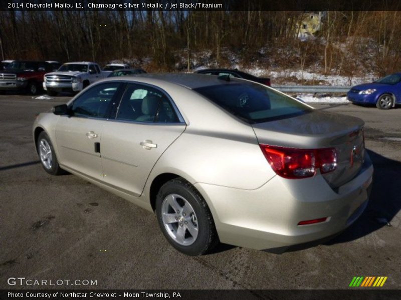 Champagne Silver Metallic / Jet Black/Titanium 2014 Chevrolet Malibu LS