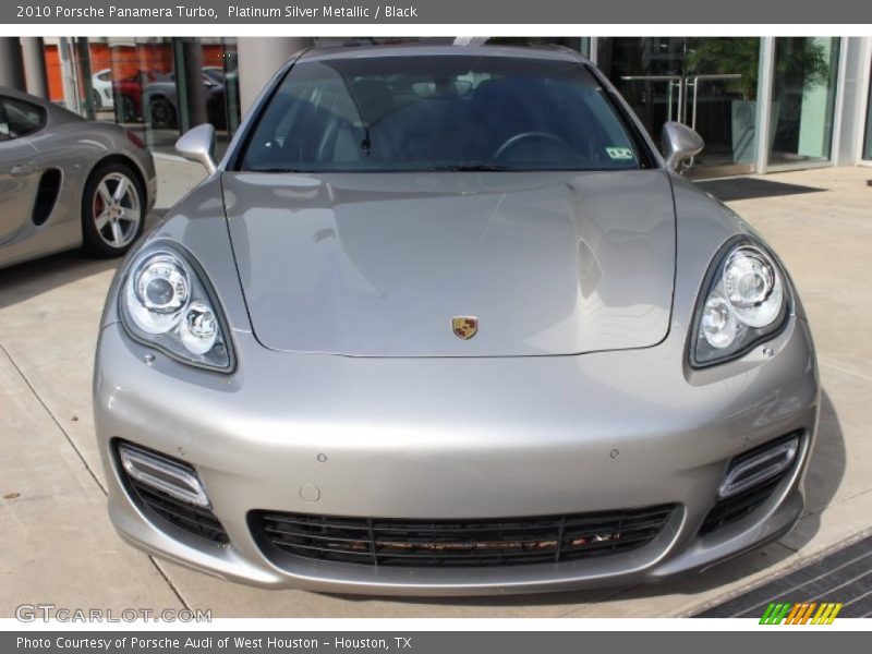 Platinum Silver Metallic / Black 2010 Porsche Panamera Turbo