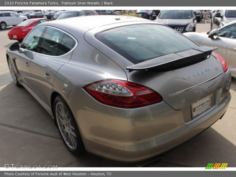 Platinum Silver Metallic / Black 2010 Porsche Panamera Turbo