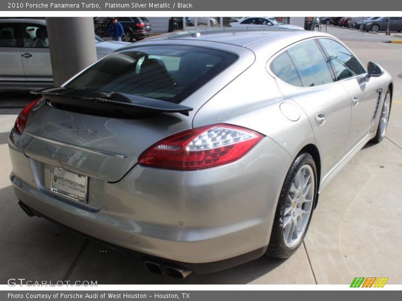 Platinum Silver Metallic / Black 2010 Porsche Panamera Turbo