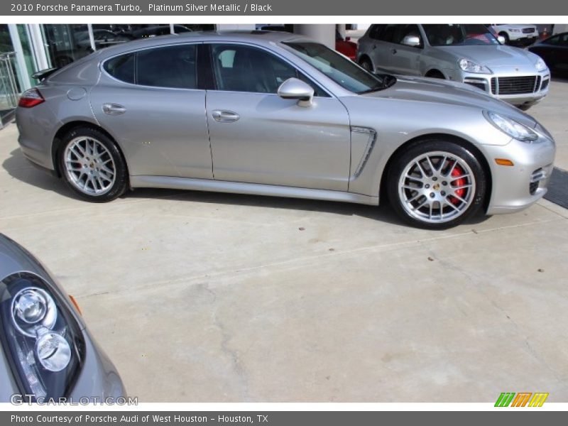 Platinum Silver Metallic / Black 2010 Porsche Panamera Turbo