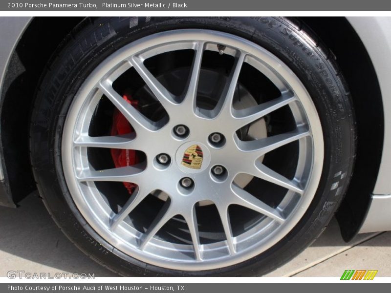 Platinum Silver Metallic / Black 2010 Porsche Panamera Turbo