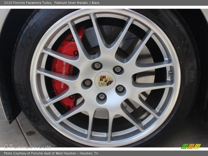 Platinum Silver Metallic / Black 2010 Porsche Panamera Turbo