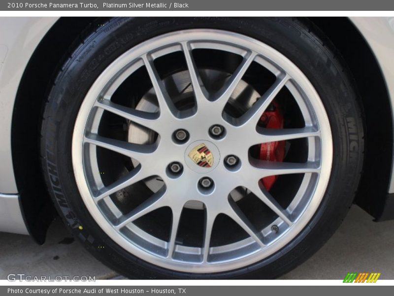 Platinum Silver Metallic / Black 2010 Porsche Panamera Turbo