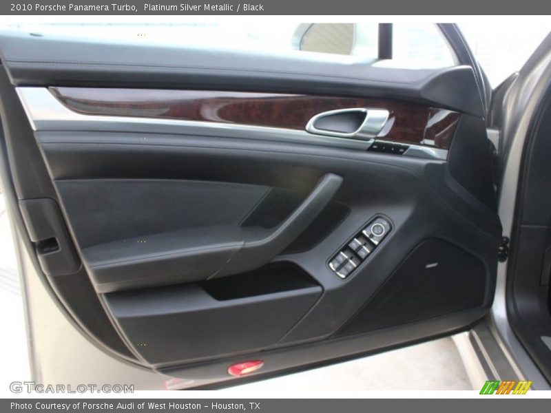 Platinum Silver Metallic / Black 2010 Porsche Panamera Turbo