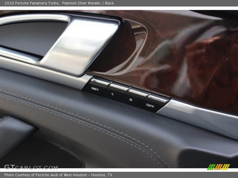 Platinum Silver Metallic / Black 2010 Porsche Panamera Turbo