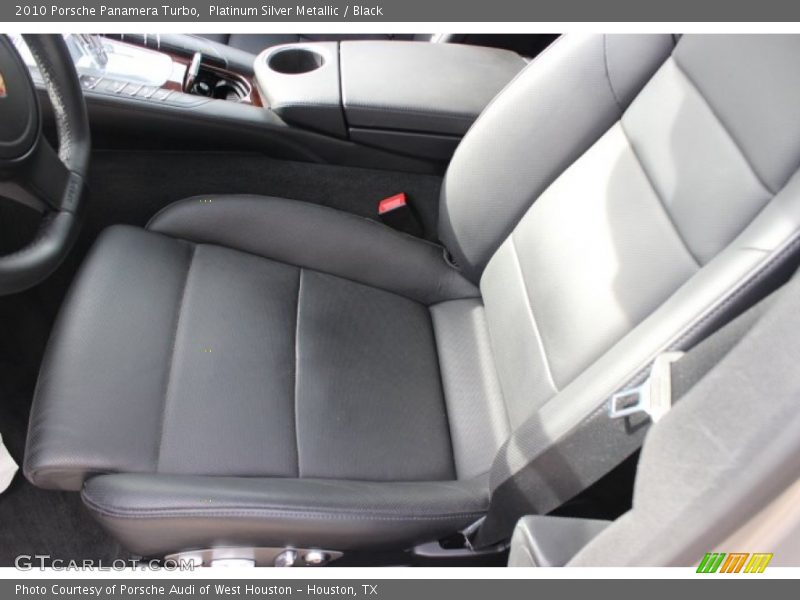 Platinum Silver Metallic / Black 2010 Porsche Panamera Turbo