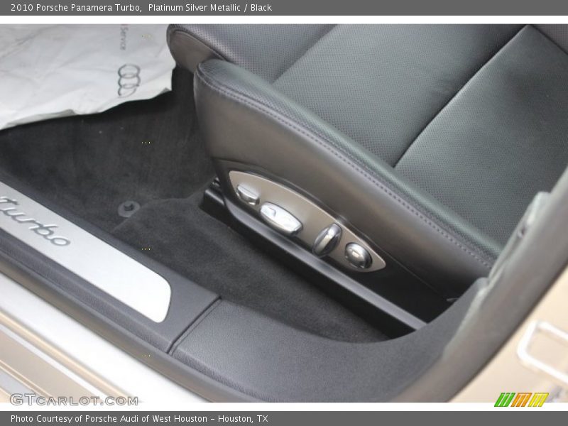 Platinum Silver Metallic / Black 2010 Porsche Panamera Turbo