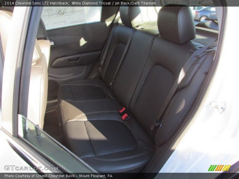 White Diamond Tricoat / Jet Black/Dark Titanium 2014 Chevrolet Sonic LTZ Hatchback