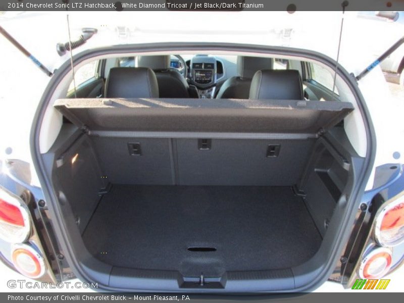 White Diamond Tricoat / Jet Black/Dark Titanium 2014 Chevrolet Sonic LTZ Hatchback
