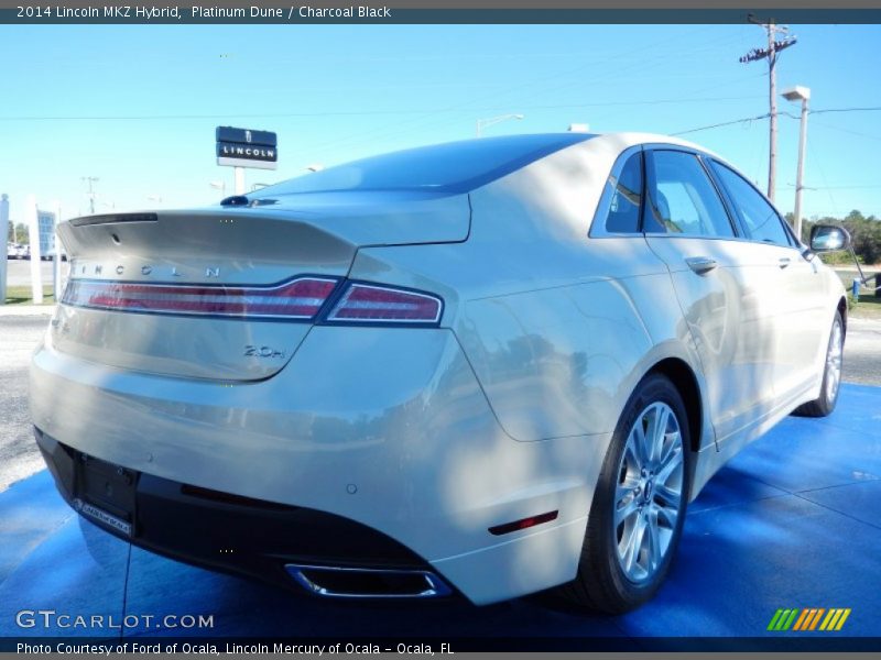 Platinum Dune / Charcoal Black 2014 Lincoln MKZ Hybrid