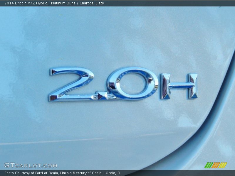 Platinum Dune / Charcoal Black 2014 Lincoln MKZ Hybrid