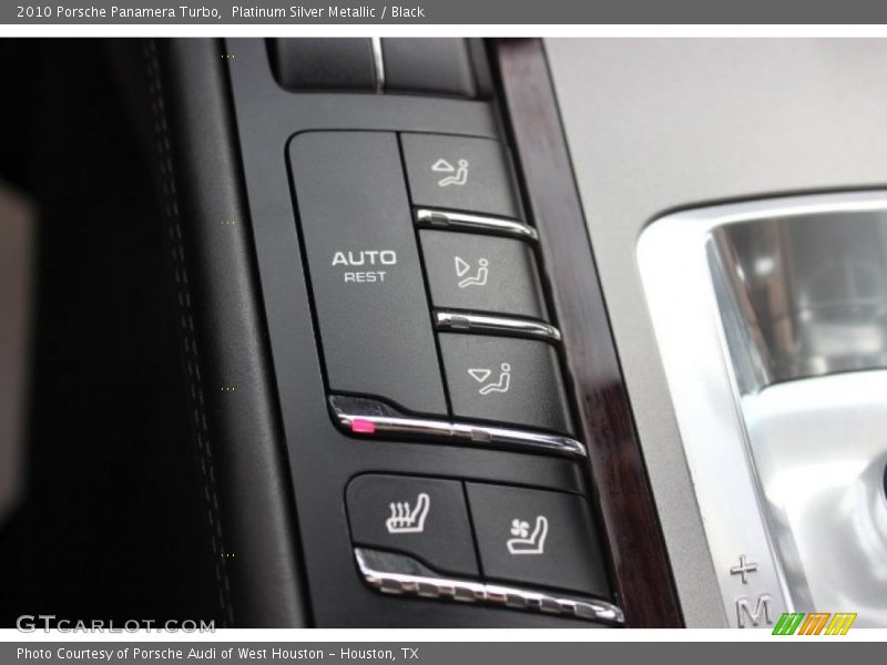 Platinum Silver Metallic / Black 2010 Porsche Panamera Turbo