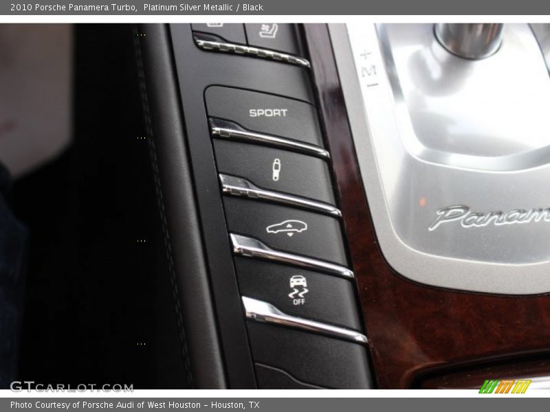 Platinum Silver Metallic / Black 2010 Porsche Panamera Turbo