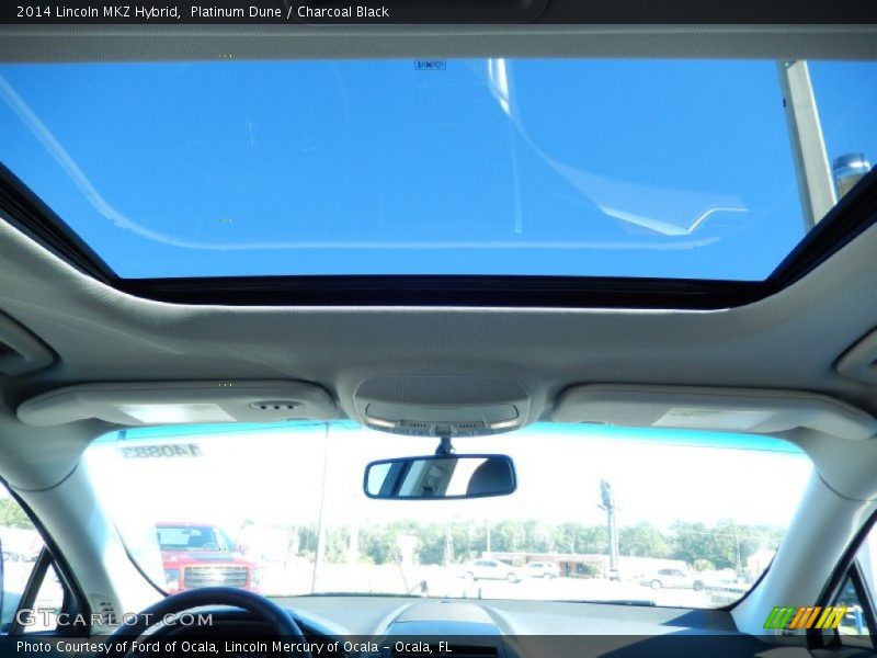 Platinum Dune / Charcoal Black 2014 Lincoln MKZ Hybrid