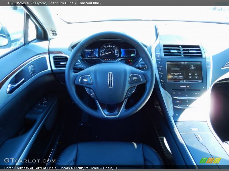 Platinum Dune / Charcoal Black 2014 Lincoln MKZ Hybrid