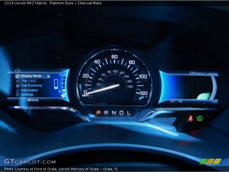 Platinum Dune / Charcoal Black 2014 Lincoln MKZ Hybrid