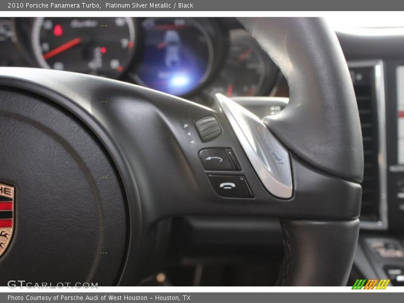 Platinum Silver Metallic / Black 2010 Porsche Panamera Turbo