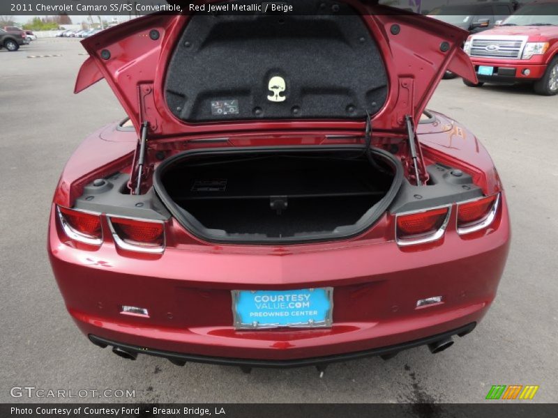 Red Jewel Metallic / Beige 2011 Chevrolet Camaro SS/RS Convertible