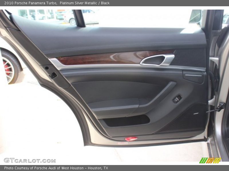 Platinum Silver Metallic / Black 2010 Porsche Panamera Turbo