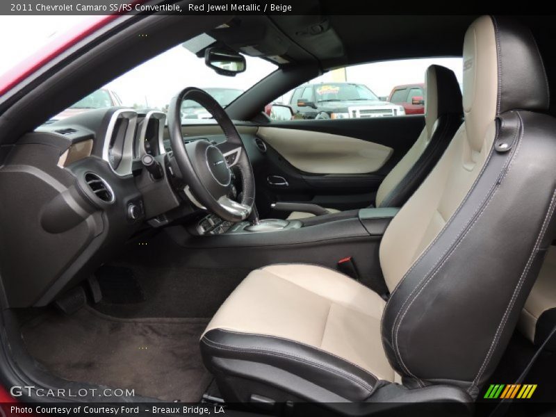 Red Jewel Metallic / Beige 2011 Chevrolet Camaro SS/RS Convertible