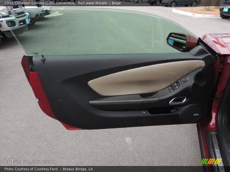 Red Jewel Metallic / Beige 2011 Chevrolet Camaro SS/RS Convertible