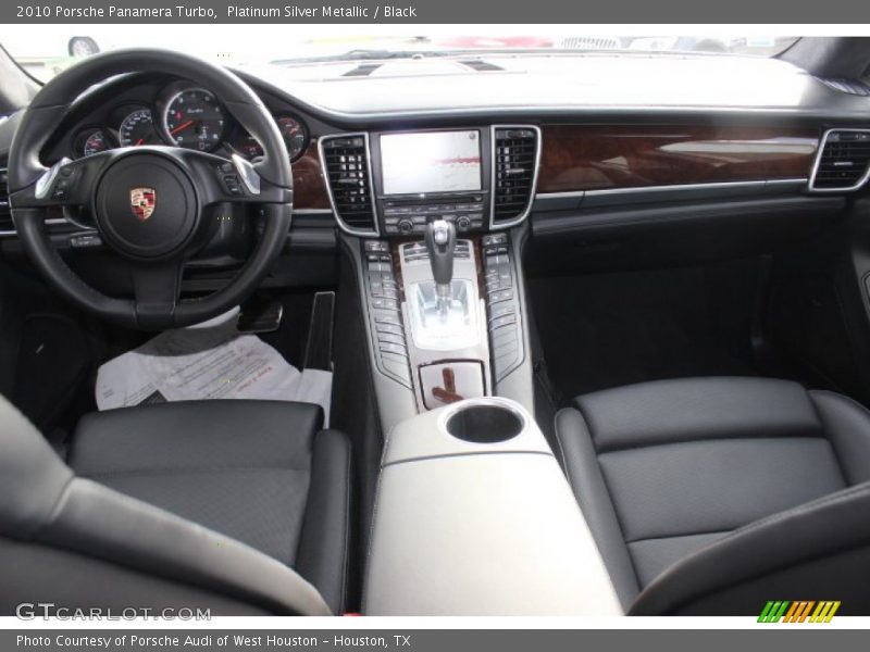 Platinum Silver Metallic / Black 2010 Porsche Panamera Turbo