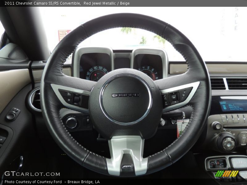 Red Jewel Metallic / Beige 2011 Chevrolet Camaro SS/RS Convertible