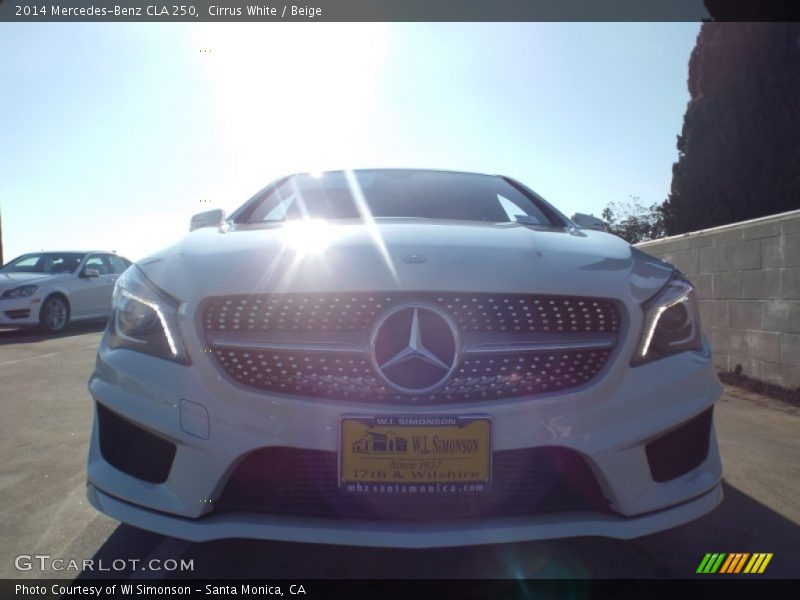 Cirrus White / Beige 2014 Mercedes-Benz CLA 250