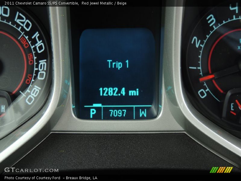 Red Jewel Metallic / Beige 2011 Chevrolet Camaro SS/RS Convertible