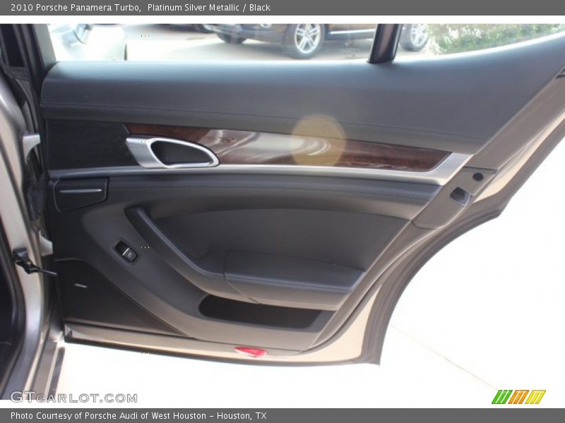 Platinum Silver Metallic / Black 2010 Porsche Panamera Turbo
