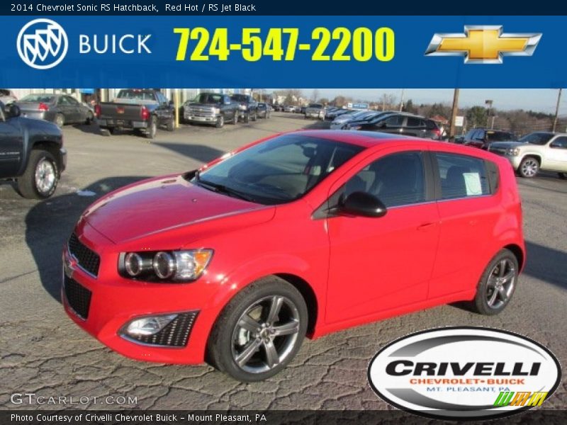 Red Hot / RS Jet Black 2014 Chevrolet Sonic RS Hatchback