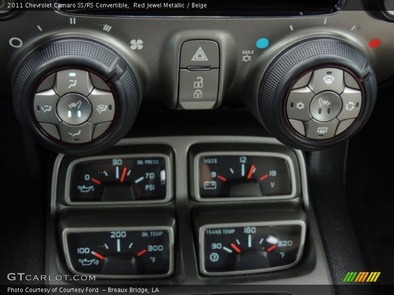 Red Jewel Metallic / Beige 2011 Chevrolet Camaro SS/RS Convertible