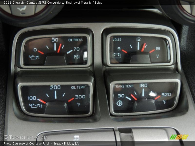 Red Jewel Metallic / Beige 2011 Chevrolet Camaro SS/RS Convertible