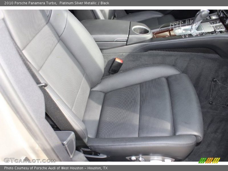 Platinum Silver Metallic / Black 2010 Porsche Panamera Turbo