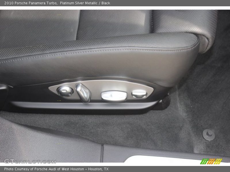 Platinum Silver Metallic / Black 2010 Porsche Panamera Turbo