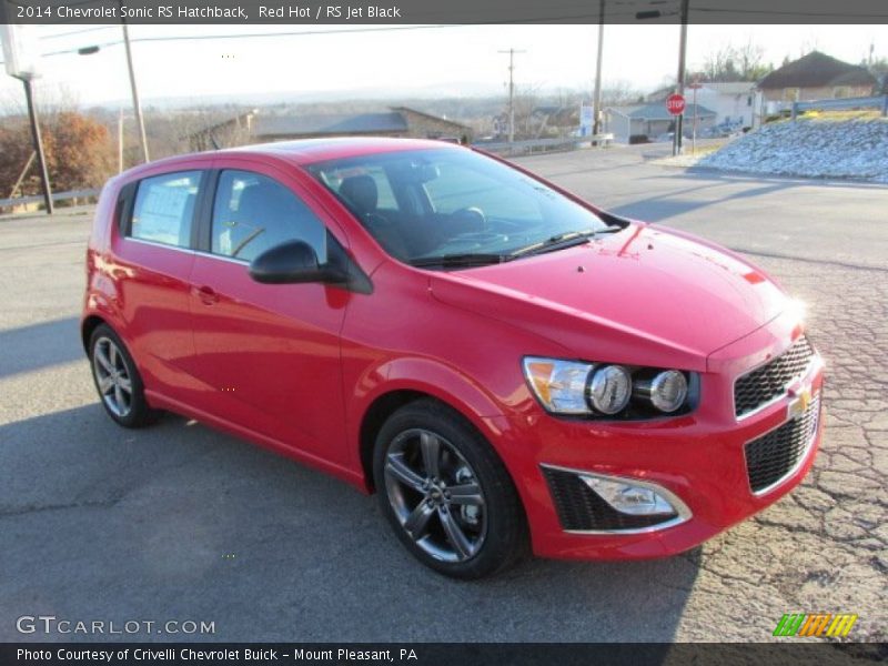 Red Hot / RS Jet Black 2014 Chevrolet Sonic RS Hatchback