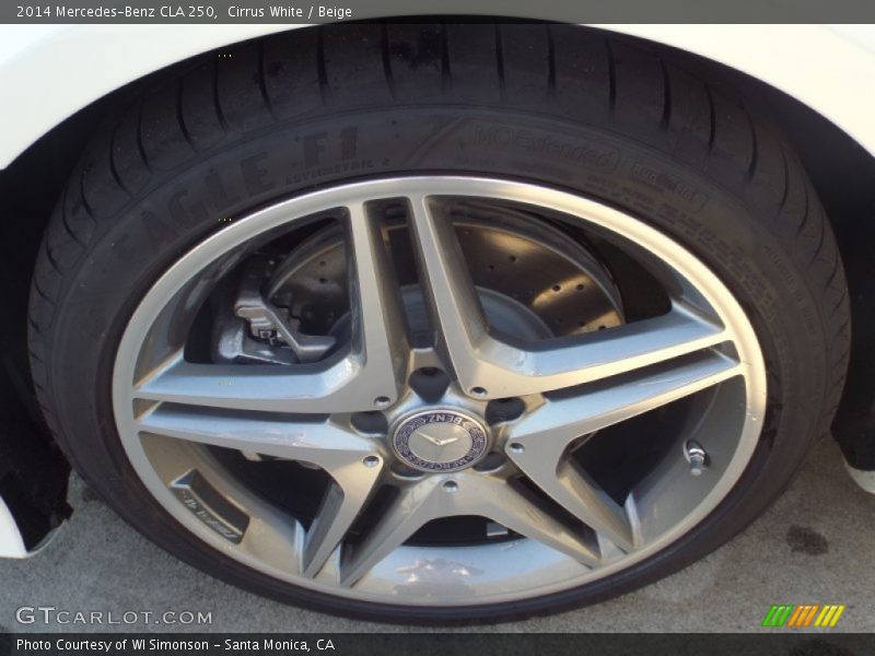Cirrus White / Beige 2014 Mercedes-Benz CLA 250