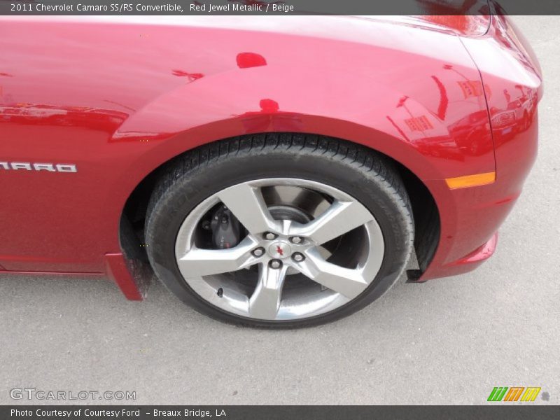 Red Jewel Metallic / Beige 2011 Chevrolet Camaro SS/RS Convertible