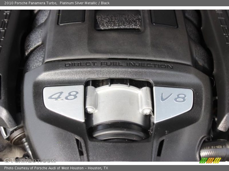 Platinum Silver Metallic / Black 2010 Porsche Panamera Turbo