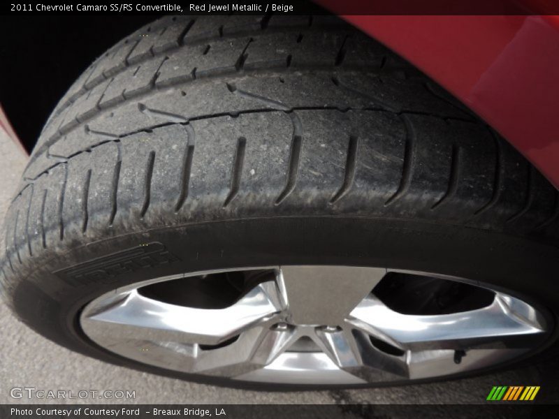 Red Jewel Metallic / Beige 2011 Chevrolet Camaro SS/RS Convertible
