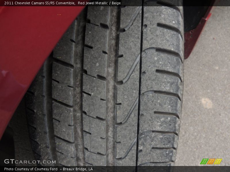 Red Jewel Metallic / Beige 2011 Chevrolet Camaro SS/RS Convertible