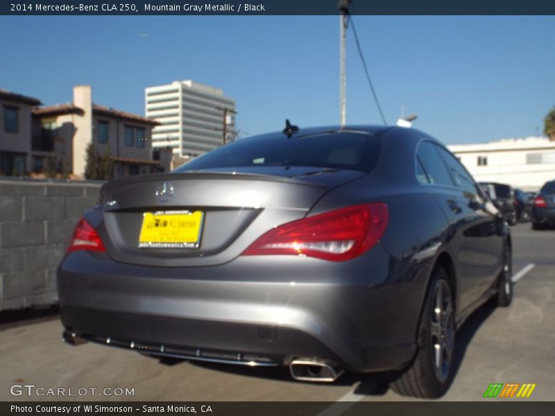 Mountain Gray Metallic / Black 2014 Mercedes-Benz CLA 250